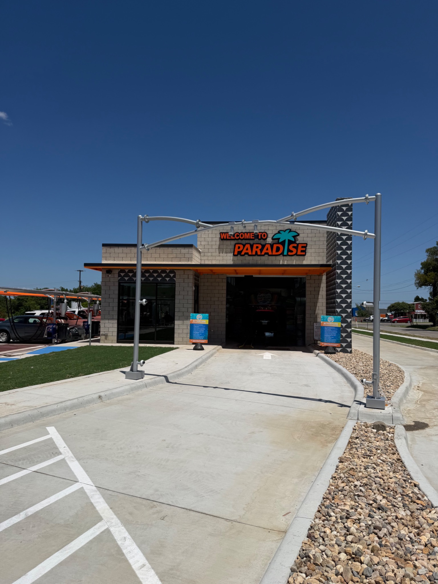 Car wash equipment electrical installation